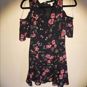 Francesca’s floral and lace dress
